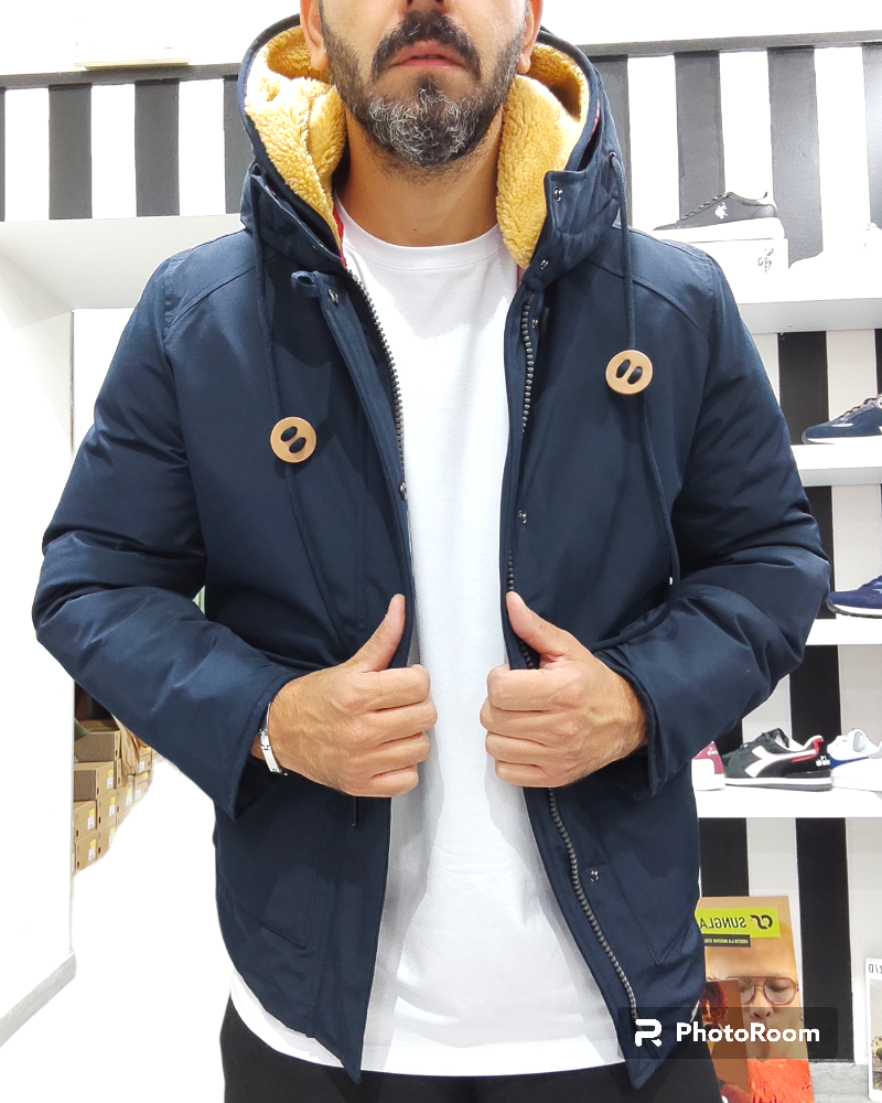 OVER D PARKA MODELLO CORTO ART J15 COL.BLU