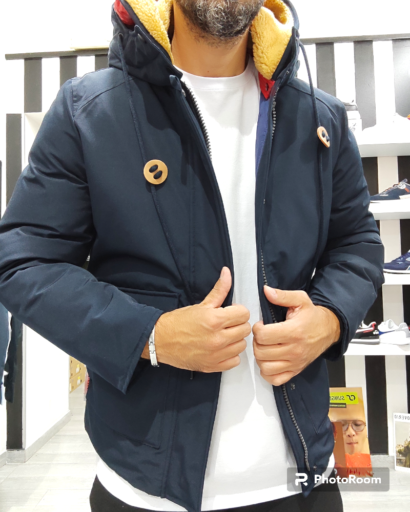 OVER D PARKA MODELLO CORTO ART J15 COL.BLU
