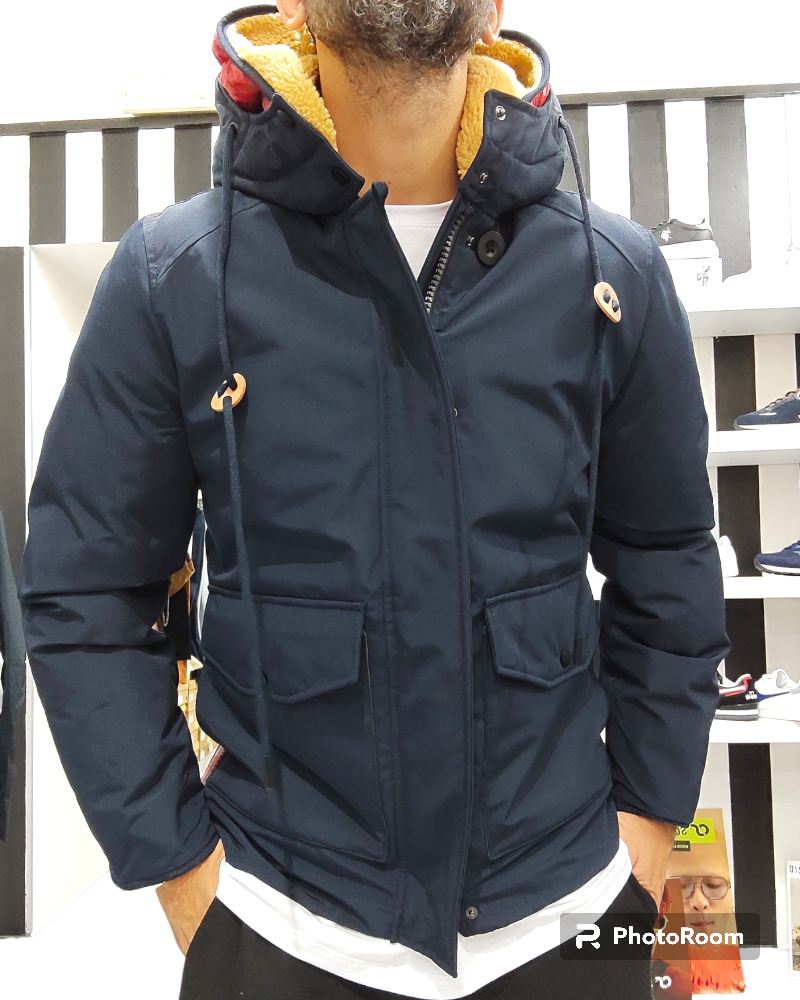 OVER D PARKA MODELLO CORTO ART J15 COL.BLU