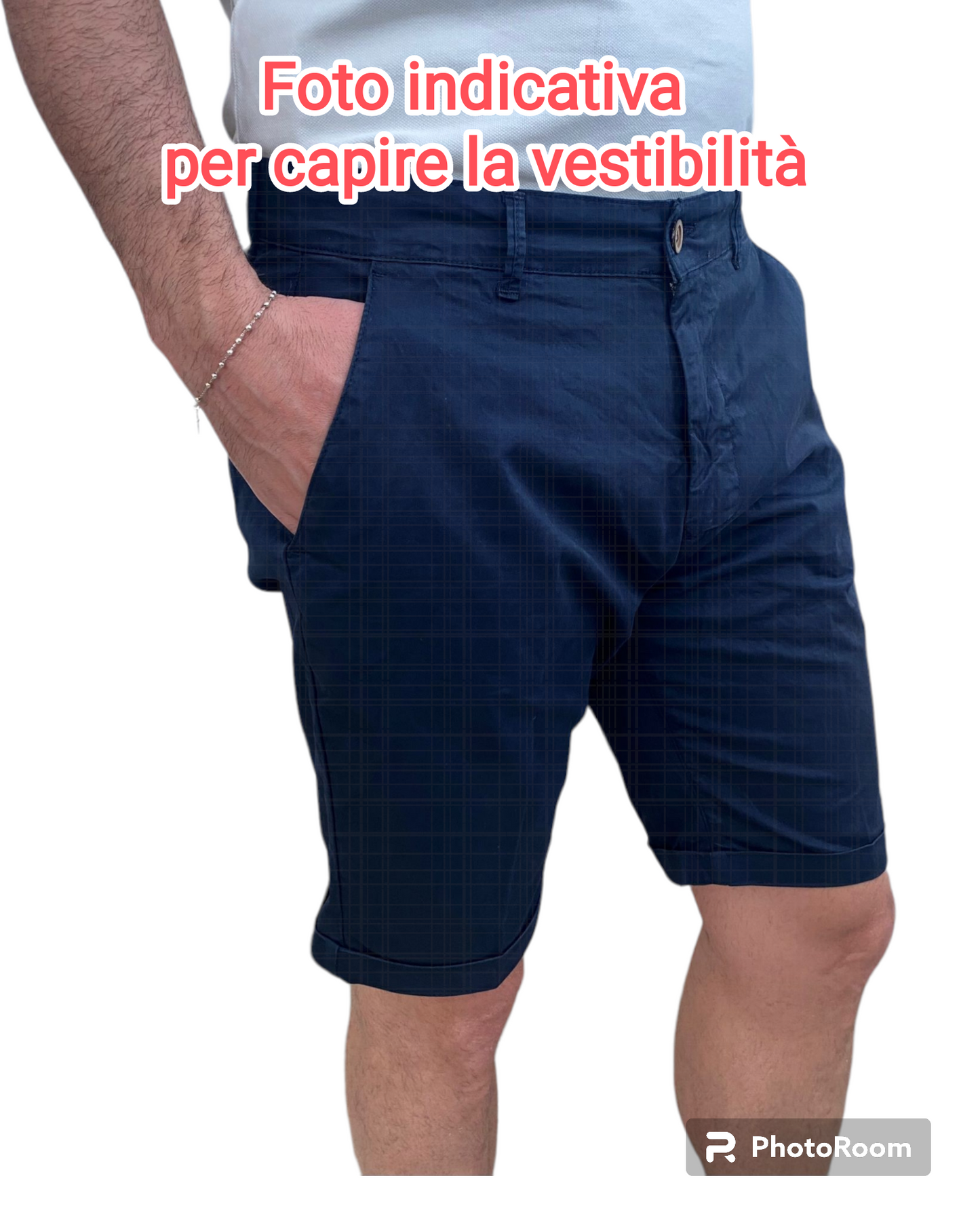 BERMUDA AKIRO COTONE TASCA AMERICA NERO