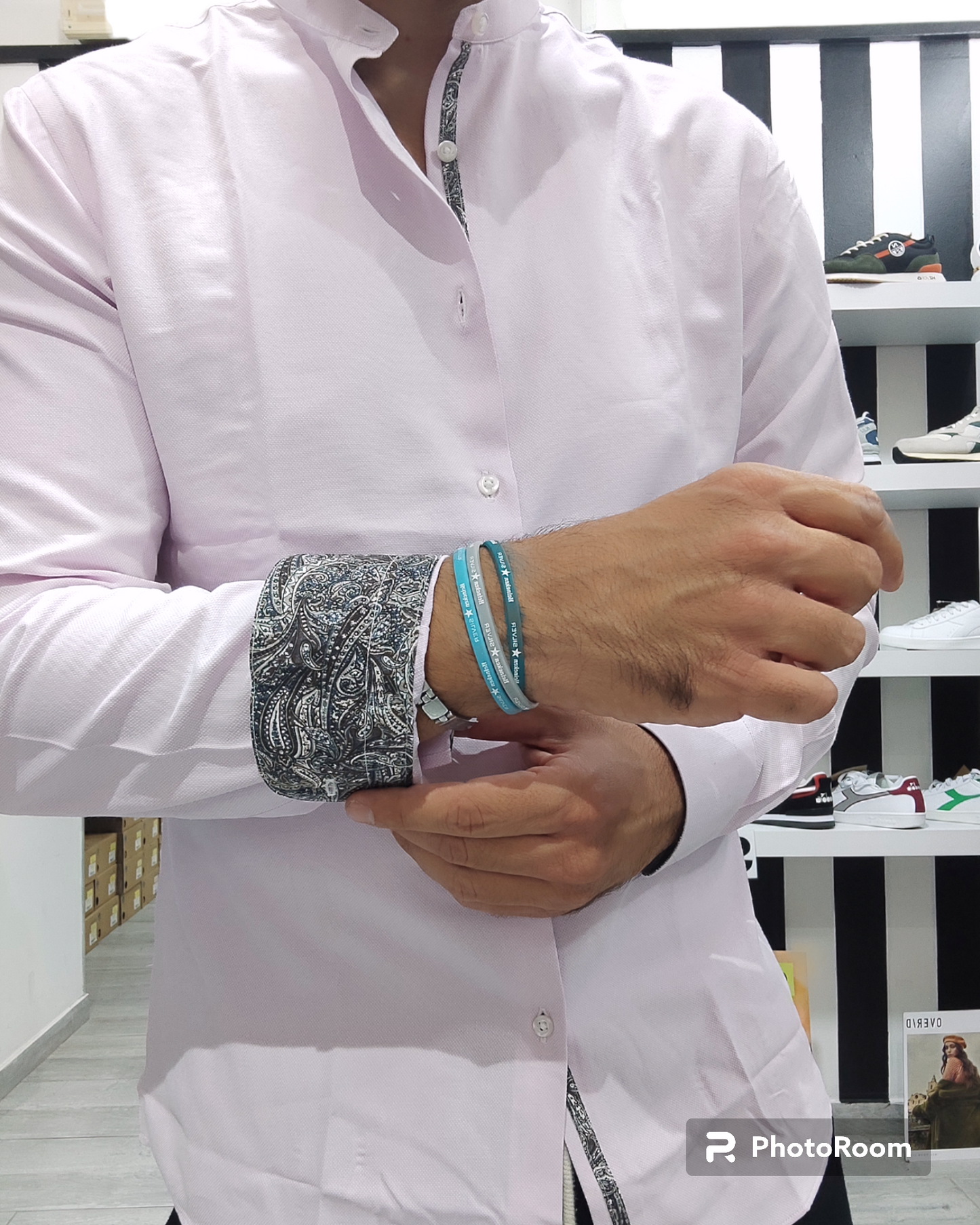 ESSENTIAL CAMICIA KOREANA TESSUTO OXFORD COL.ROSA CHIARO