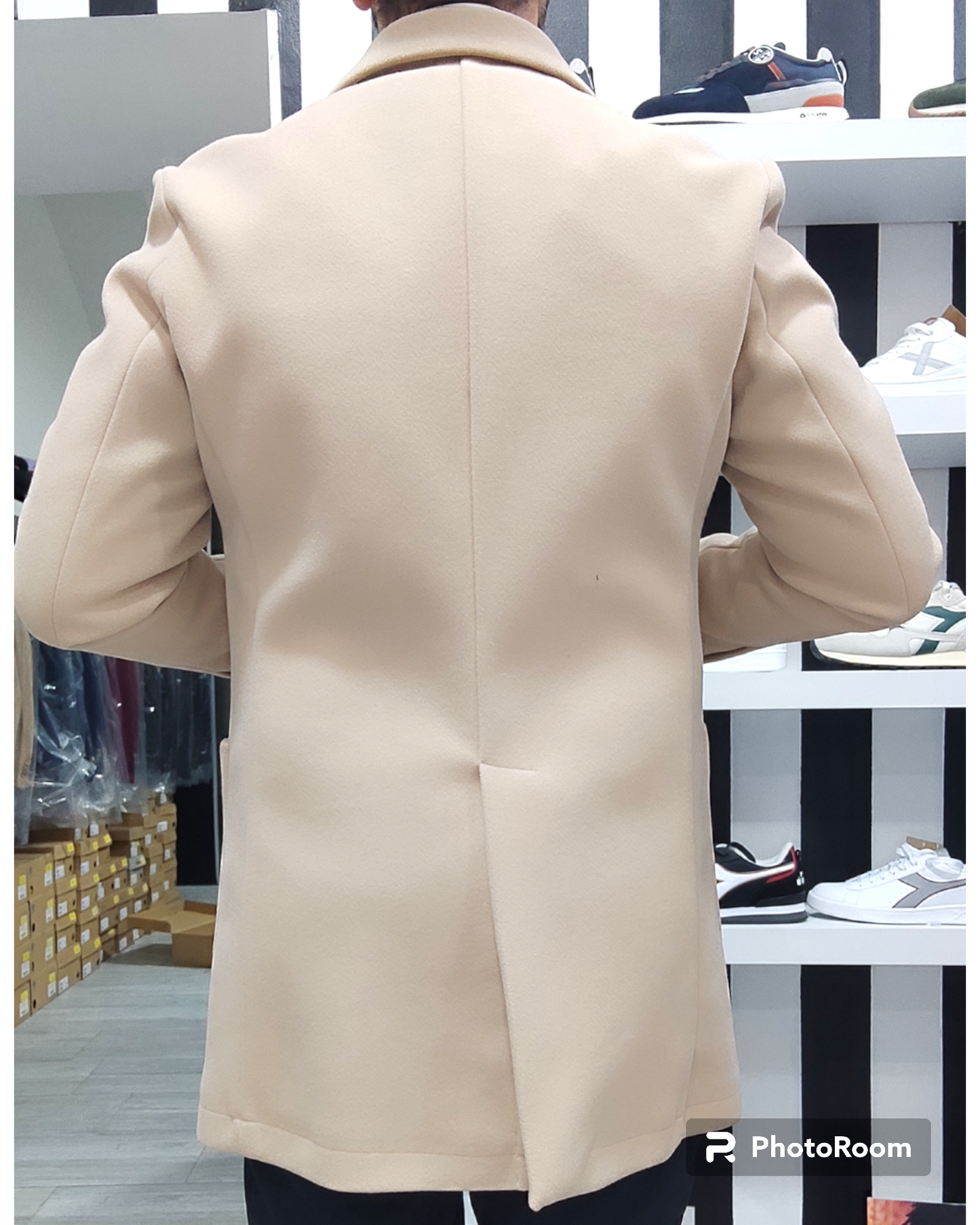 OVER D CAPPOTTO UOMO 3 BOTTONI MODELLO BARONETTO COL. CAMMELLO