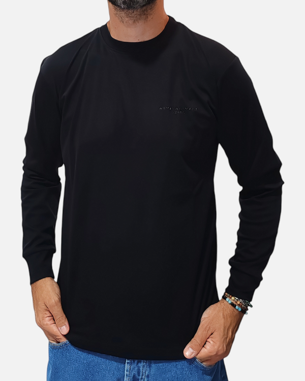 T-SHIRT ARMATA DI MARE MANICA LUNGA COLORE NERA