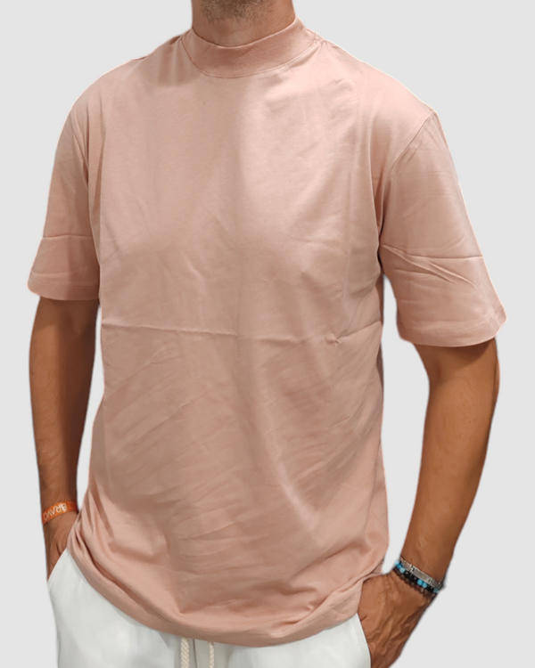 JUST WEST T-SHIRT OVERSIZE COLLO ALTO CIPRIA