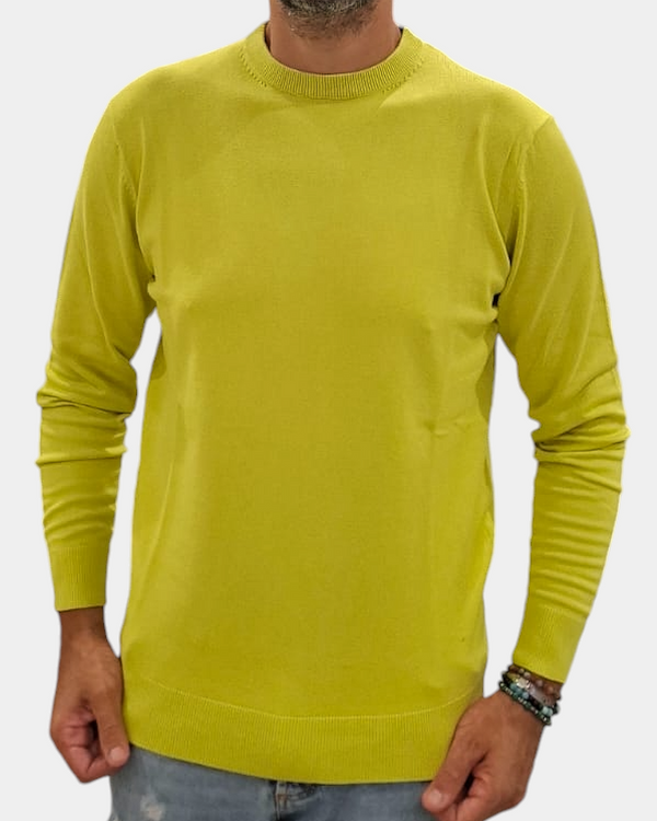 MAGLIONE OVER D BASIC OE1F2W4M01 - PARICOLLO M/L
COLORE WASABI