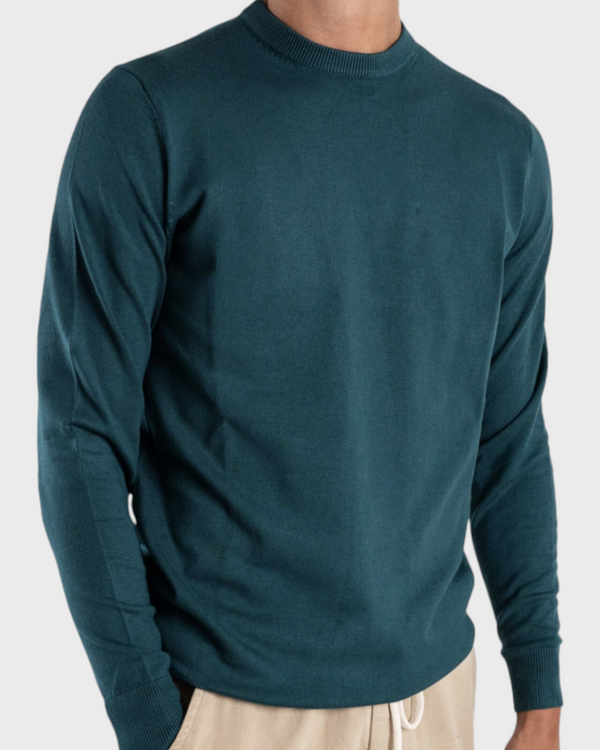 MAGLIONE OVER D BASIC OE1F2W4M01 - PARICOLLO M/L
COLORE VERDE BOTTIGLIA