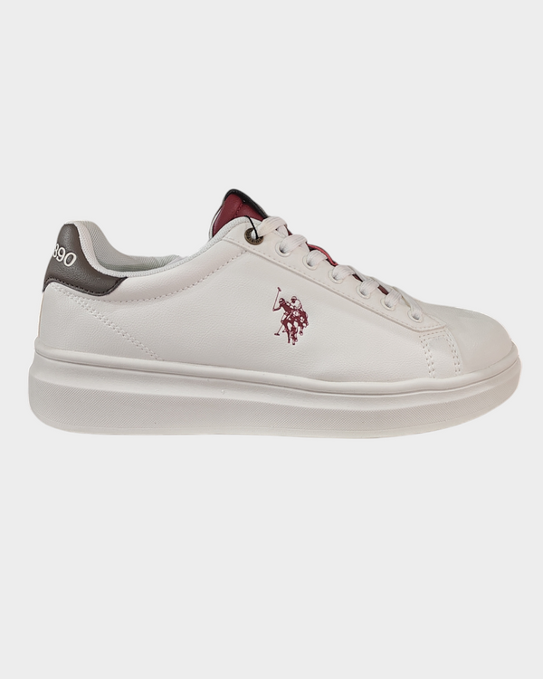 SNEAKER US POLO ART. CODY COLORE OFF WHITE/BORDEAUX