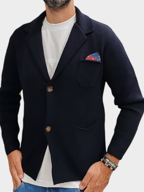 GIACCA POCHETTE BLACKSUNDAY INVERNALE COL. BLU