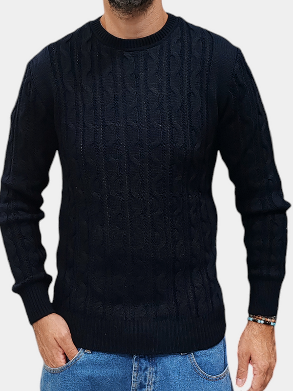 MAGLIONE TRECCE BLACKSUNDAY SER 145 COL. BLU