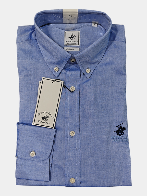 CAMICIA POLO BEVERLY TESSUTO OXFORD COL. CELESTE