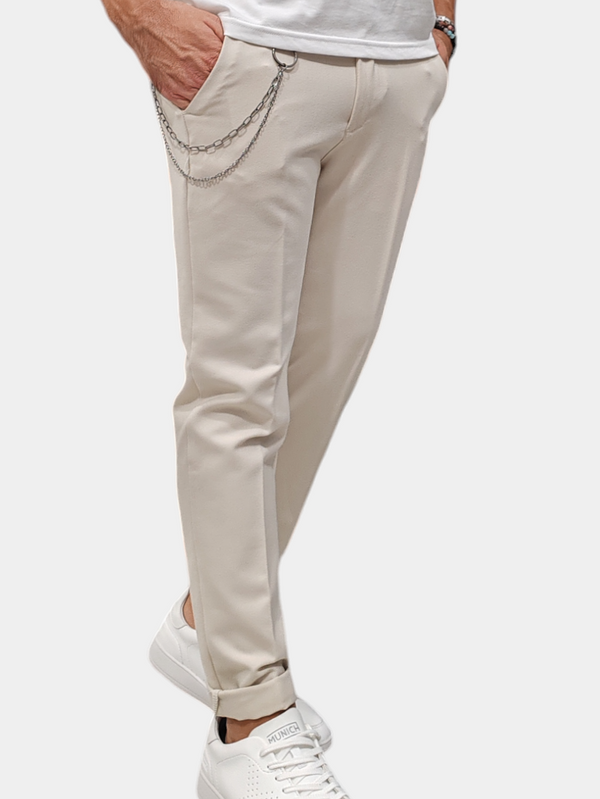 PANTALONE POLIVISCOSA AKIRO FALL/WINTER COL. BEIGE