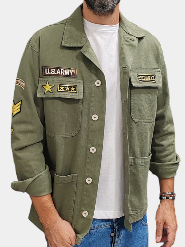 CAMICIONE GIACCA MILITARY PECH COL. VERDE MILITARE