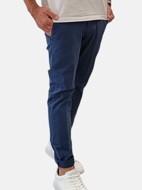 PANTALONE CHINOS TASCHE AMERICA ARTIGIANI VESUVIANI FALL/WINTER COL. BLUETTE