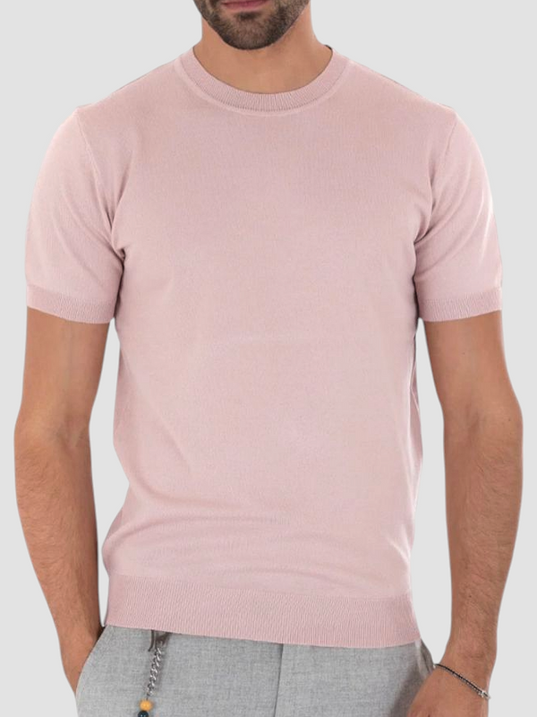 T-SHIRT IN FILO ESSENTIAL COL. ROSA