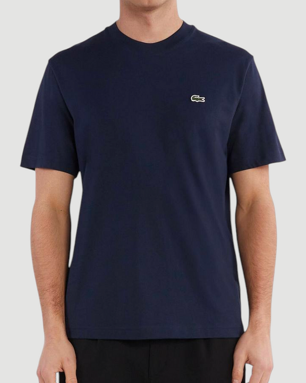 LACOSTE T-SHIRT 100% COTONE CLASSIC FIT COL. BLU