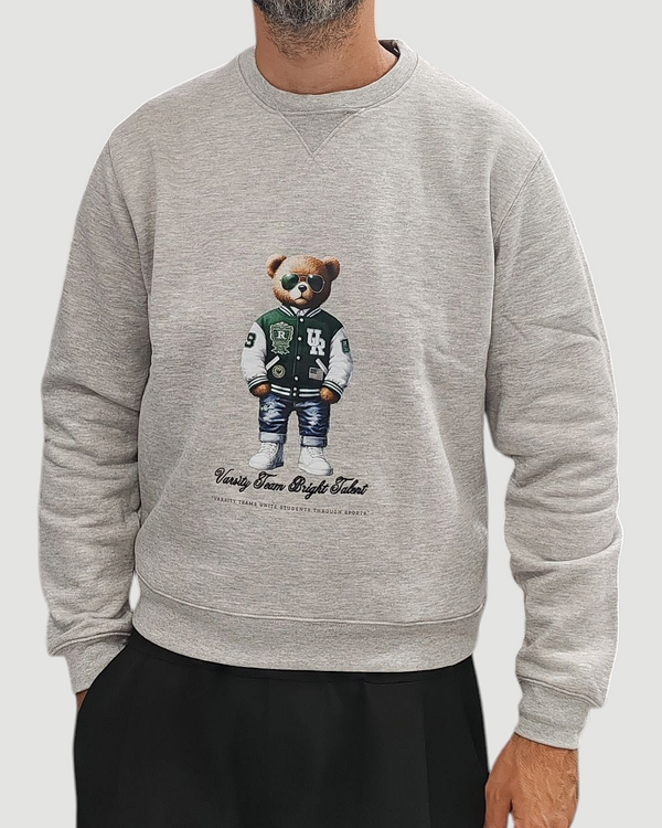 FELPA URBAN RING BEAR COL. GRIGIA