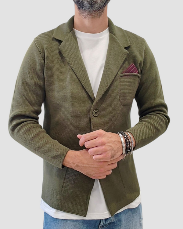 GIACCA POCHETTE BLACKSUNDAY INVERNALE COL. MILITARE