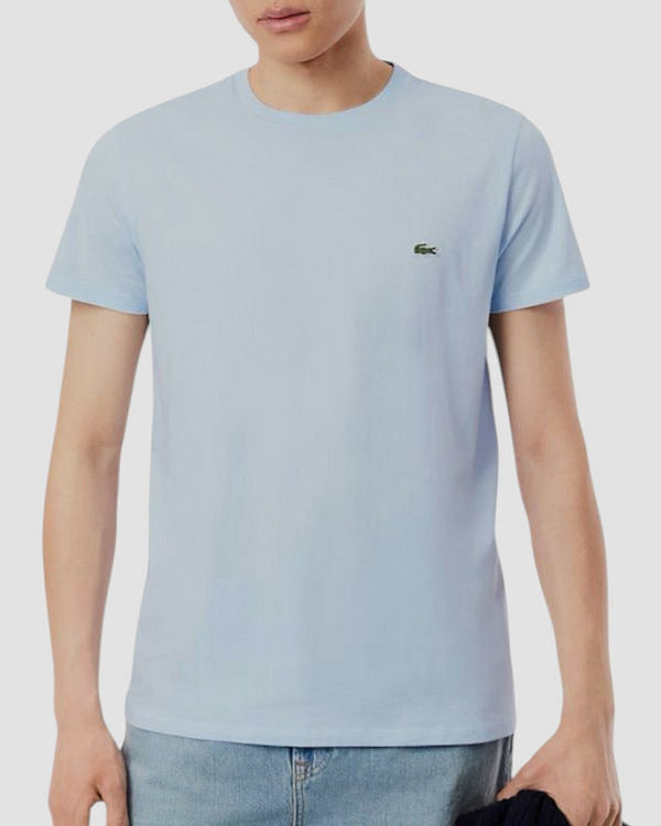 LACOSTE T-SHIRT PIMA COTTON COL. CELESTE