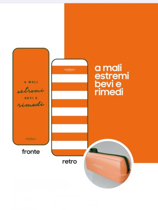 TELO MARE NASSAU A MALI ESTREMI BEVI E RIMEDI + POCHETTE OMAGGIO