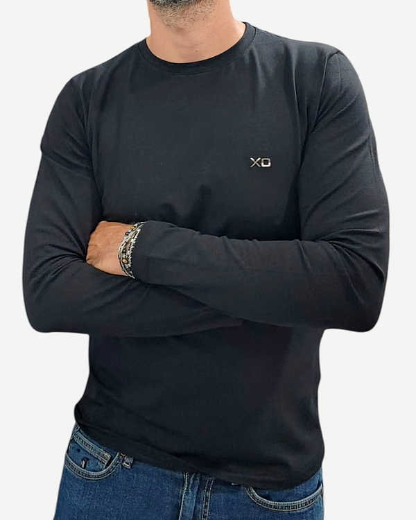 T-SHIRT XO MANICA LUNGA COL. NERA