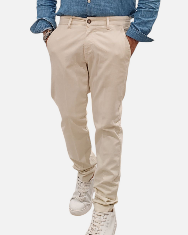 PANTALONE CHINOS ARTIGIANI VESUVIANI COL. PANNA