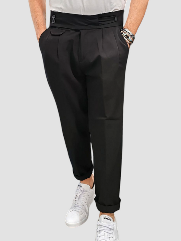 PANTALONE ARTIGIANALE VITA ALTA BLACKSUNDAY COL. NERO