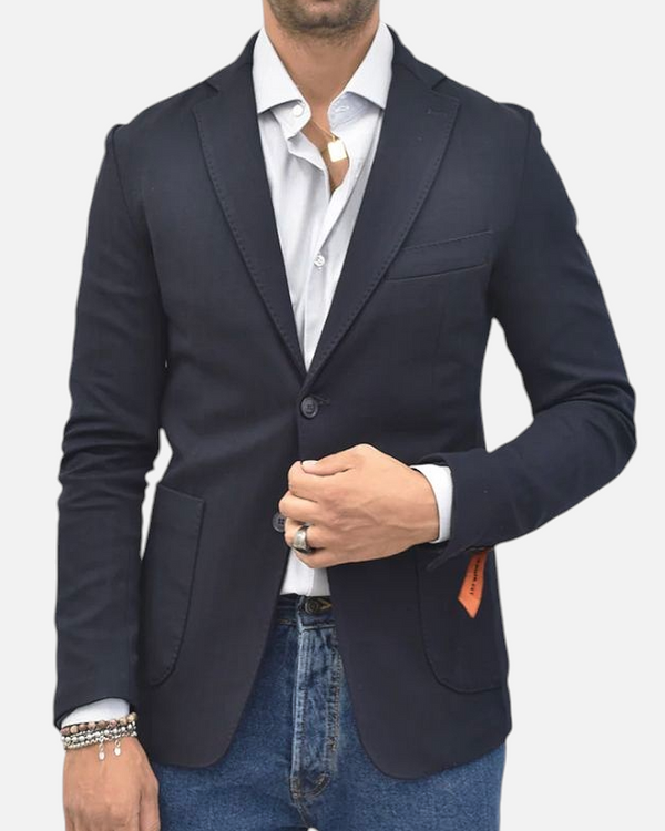 GIACCA TELAMIRA SPIGA ART. BTG05119 COL. BLU