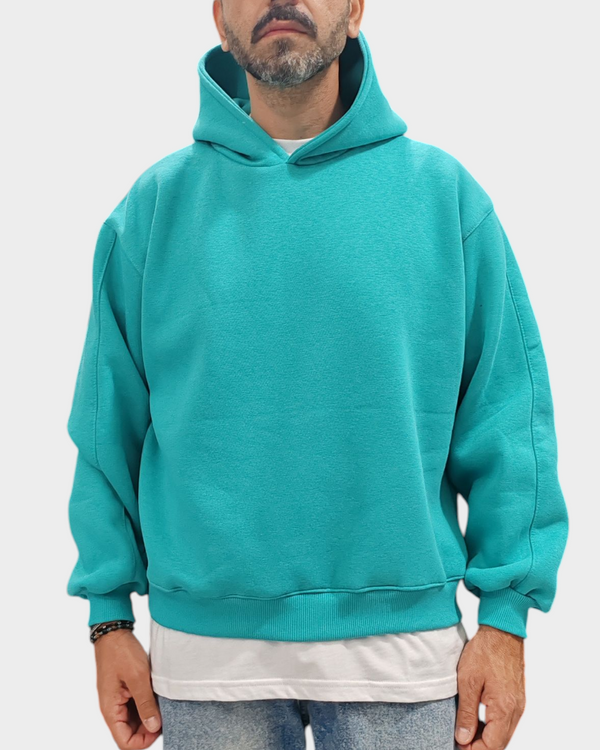 FELPA BLACKSUNDAY ART. NOTTINGHAM VESTIBILITÀ CROPPED COL.TIFFANY