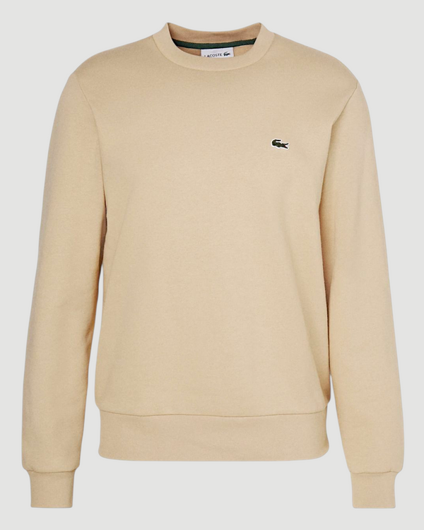 LACOSTE FELPA GIROCOLLO CLASSIC FIT COL. BEIGE