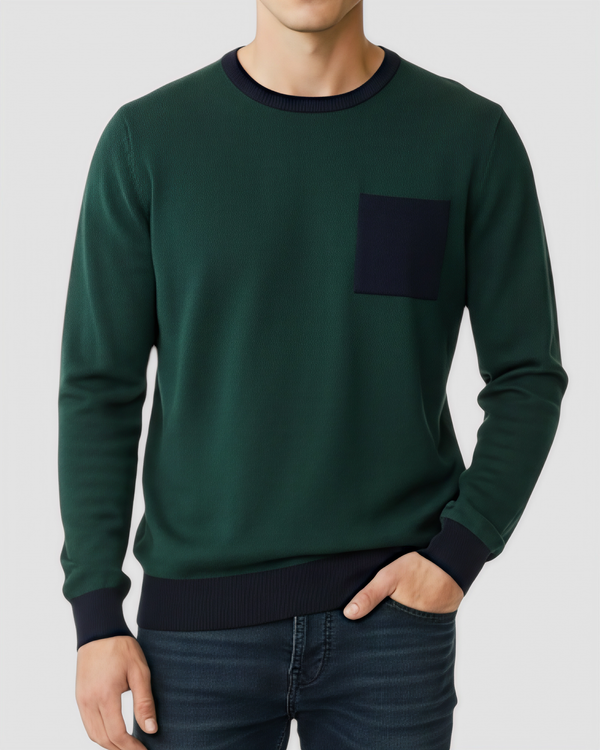 MAGLIONCINO JONNY LOOPER TASCHINO ART. JM368 VERDE