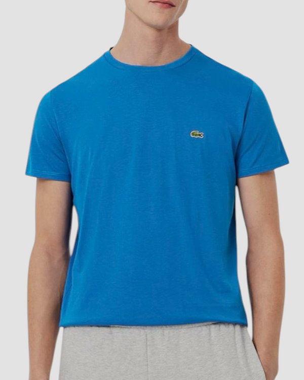 LACOSTE T-SHIRT PIMA COTTON COL. AZZURRA