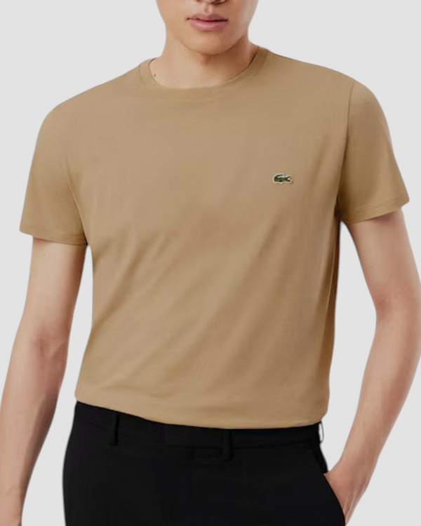 LACOSTE T-SHIRT PIMA COTTON COL. BEIGE