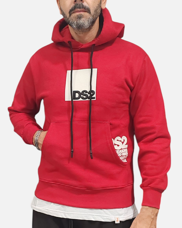 DS2 FELPA CAPPUCCIO ART. FW25205 VINACCIA