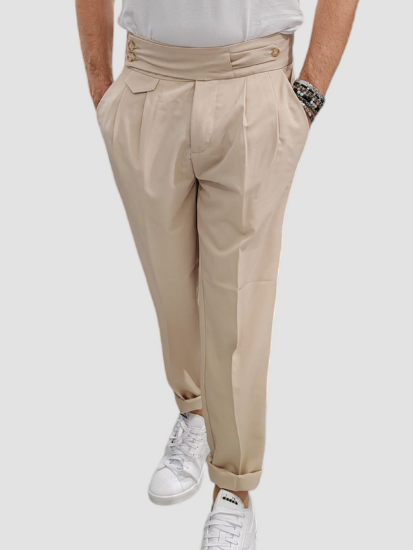 PANTALONE ARTIGIANALE VITA ALTA BLACKSUNDAY COL. BEIGE