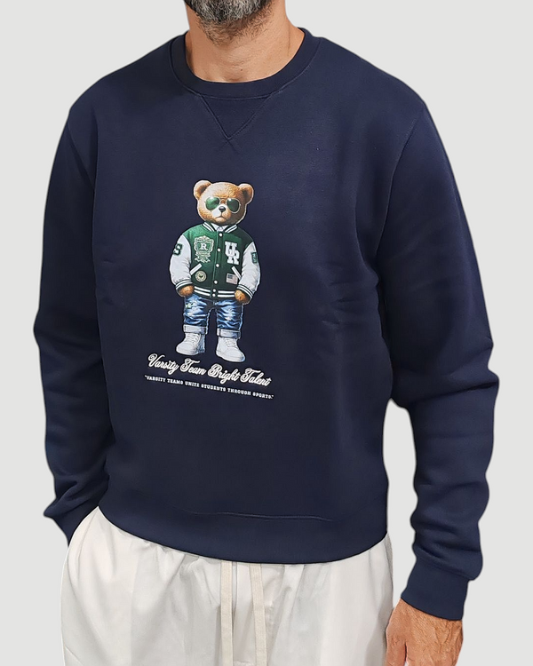 FELPA URBAN RING BEAR COL. BLU