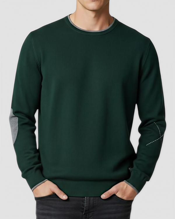 MAGLIONE CRAMBERRY TOPPE COL. VERDE BOSCO