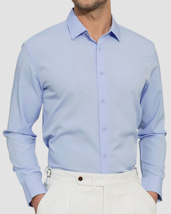 CAMICIA NO STIRO TELAMIRA CELESTE