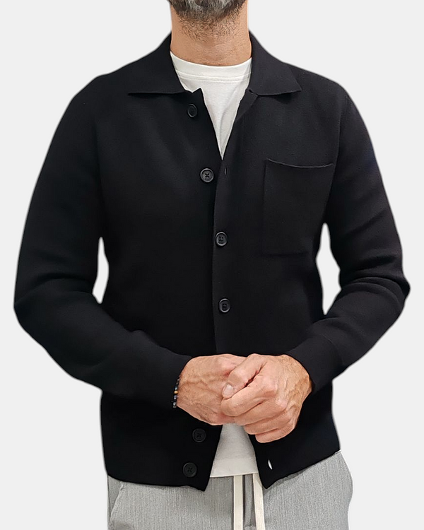 GIACCA IN MAGLIA URBAN RING COL. NERA