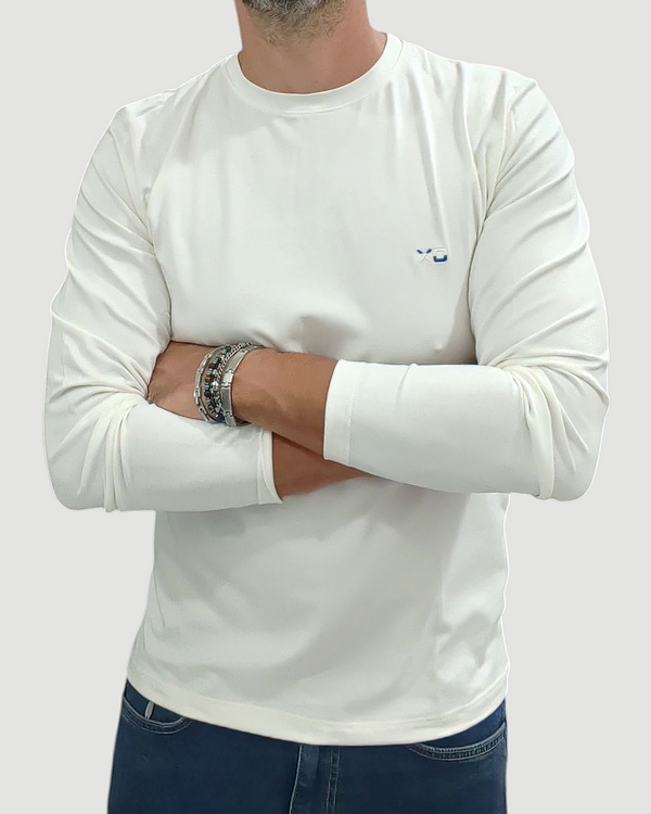 T-SHIRT XO MANICA LUNGA COL. BIANCA