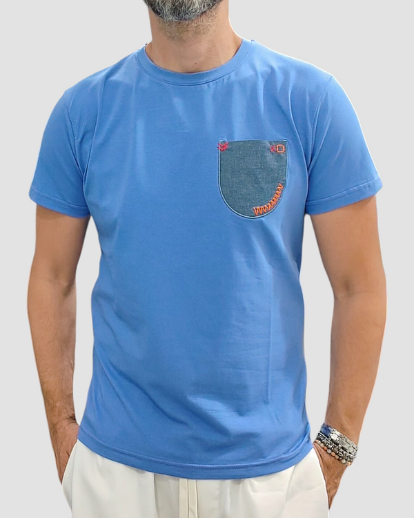 T-SHIRT XO GIROCOLLO TASCHINO