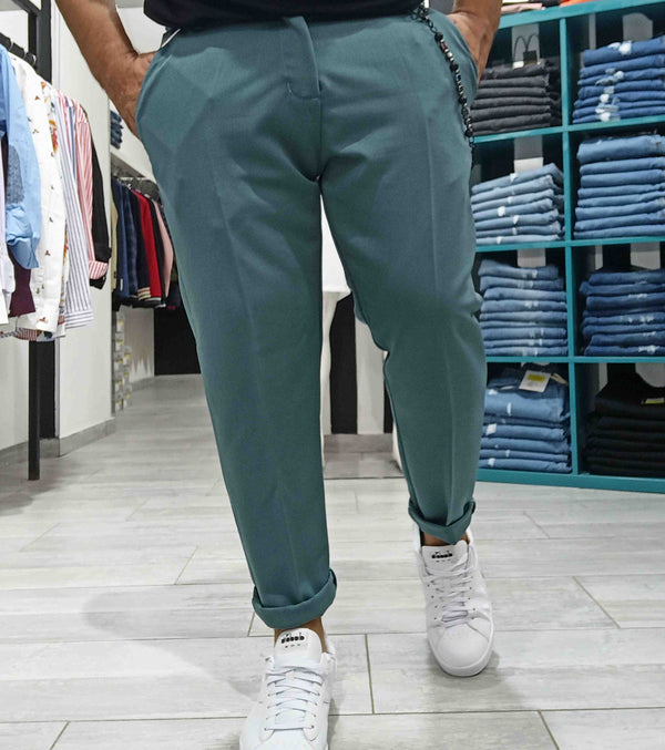 CHROY PANTALONE SARTORIALE PU2141 MENTA